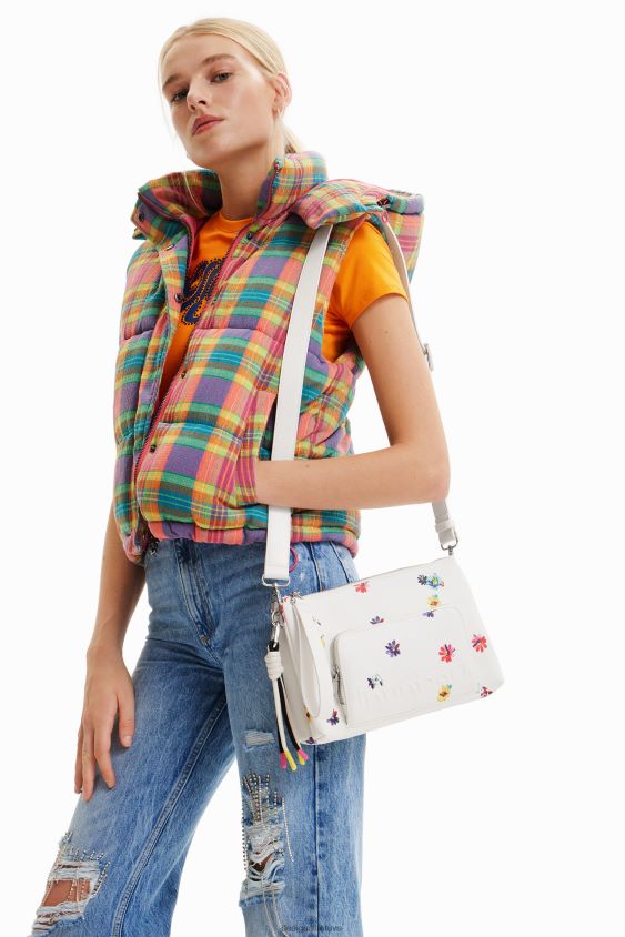 Desigual moterys mažas gėlėtas kryžminio kūno krepšys priedas S606BV1214