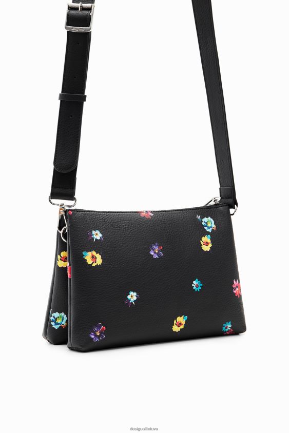 Desigual moterys mažas gėlėtas kryžminio kūno krepšys priedas S606BV1312