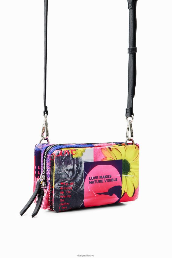 Desigual moterys mažas koliažo krepšys priedas S606BV571