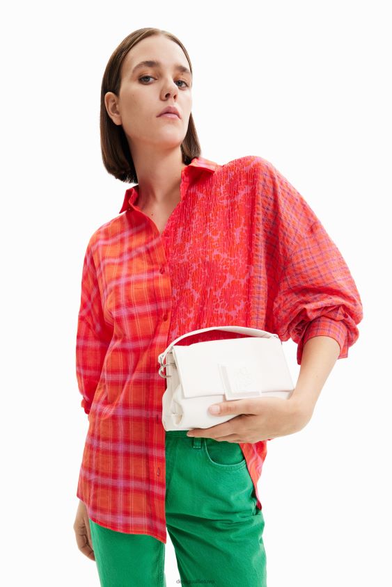 Desigual moterys mažas lakinės odos skersinis krepšys priedas S606BV629