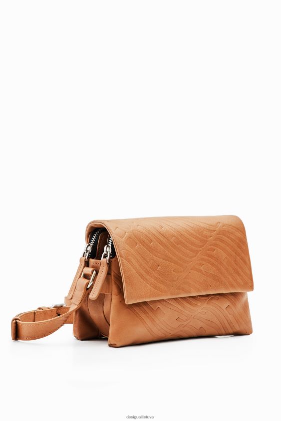 Desigual moterys mažas odinis logotipas crossbody krepšys priedas S606BV576