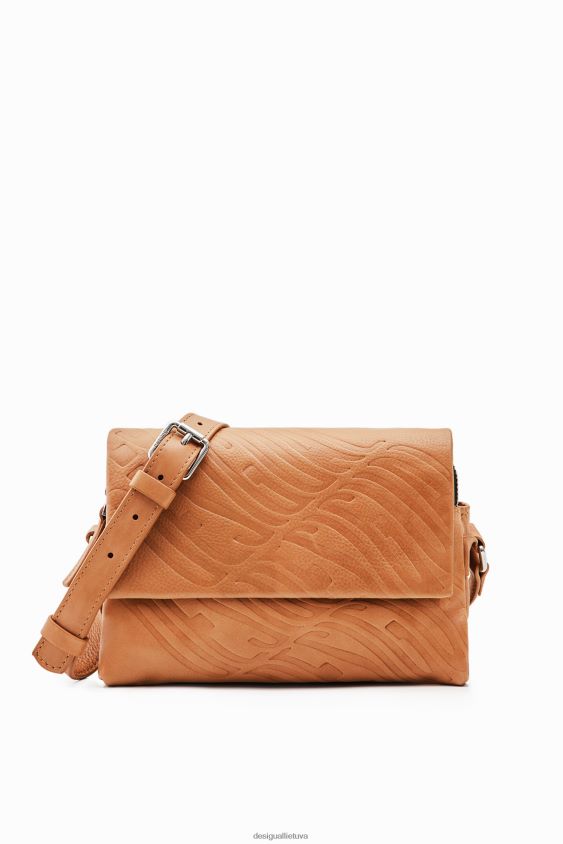 Desigual moterys mažas odinis logotipas crossbody krepšys priedas S606BV576