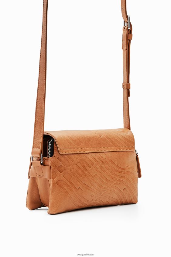 Desigual moterys mažas odinis logotipas crossbody krepšys priedas S606BV576