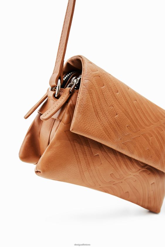 Desigual moterys mažas odinis logotipas crossbody krepšys priedas S606BV576