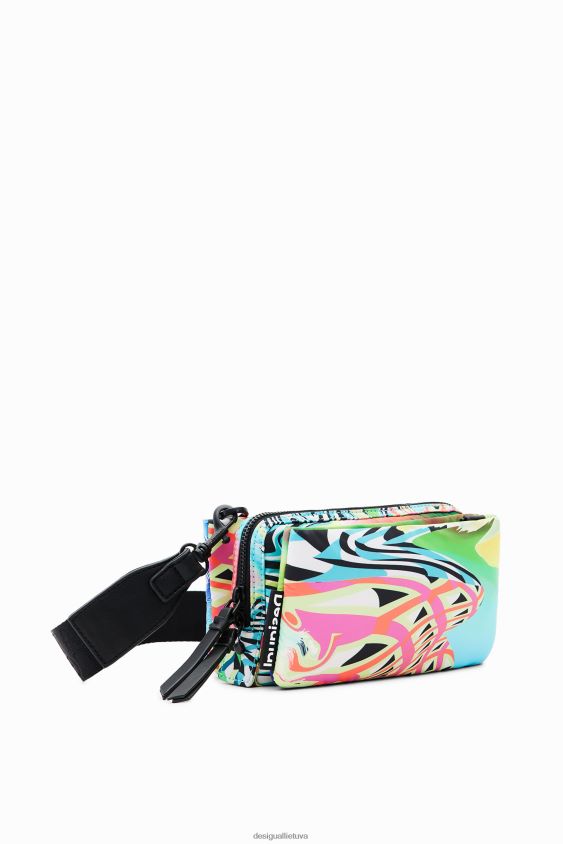 Desigual moterys mažas psichodelinis kryžminis krepšys priedas S606BV408