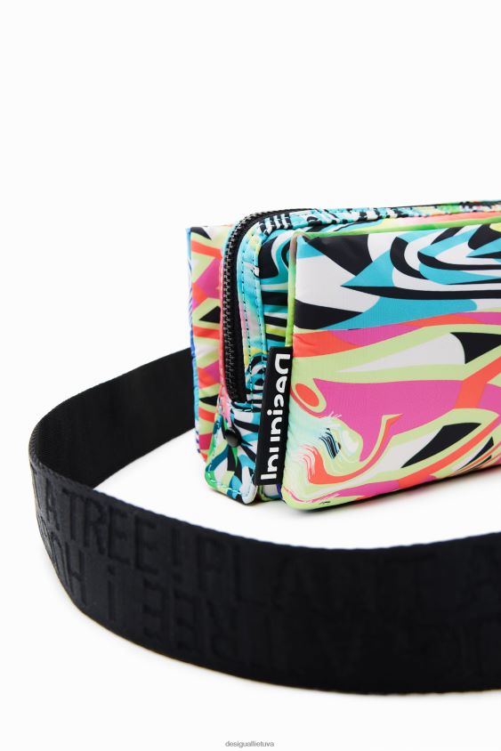 Desigual moterys mažas psichodelinis kryžminis krepšys priedas S606BV408