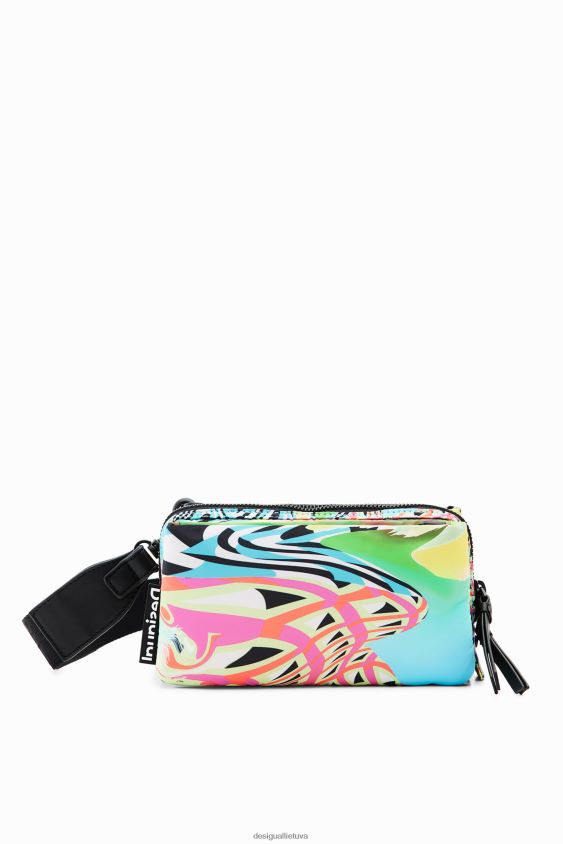 Desigual moterys mažas psichodelinis kryžminis krepšys priedas S606BV408