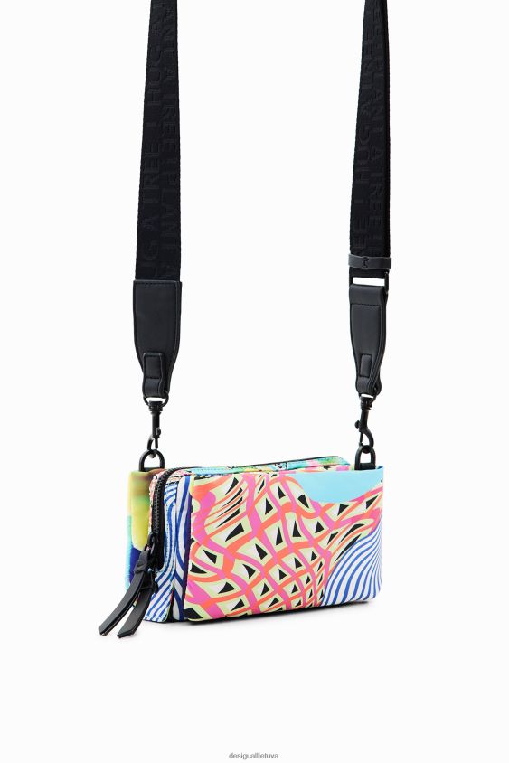 Desigual moterys mažas psichodelinis kryžminis krepšys priedas S606BV408