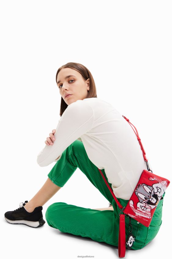 Desigual moterys mini bugs zuikio kryžminio kūno krepšys priedas S606BV1325