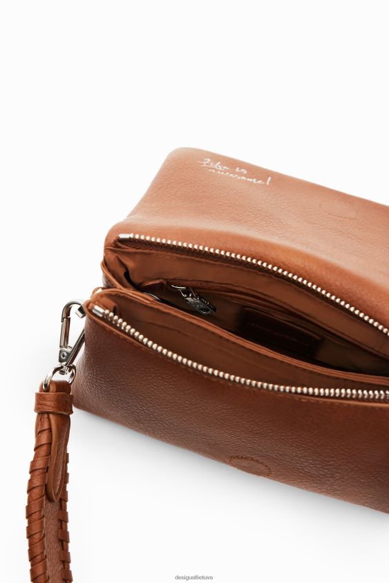 Desigual moterys mini krepšys su puse logotipu priedas S606BV540
