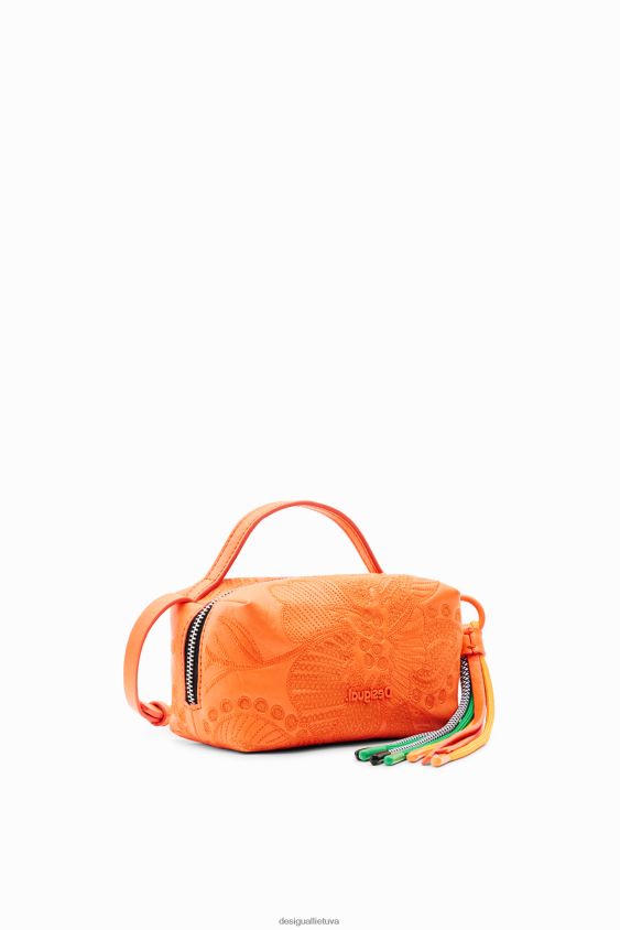 Desigual moterys mini krepšys su siuvinėtomis gėlėmis priedas S606BV1329
