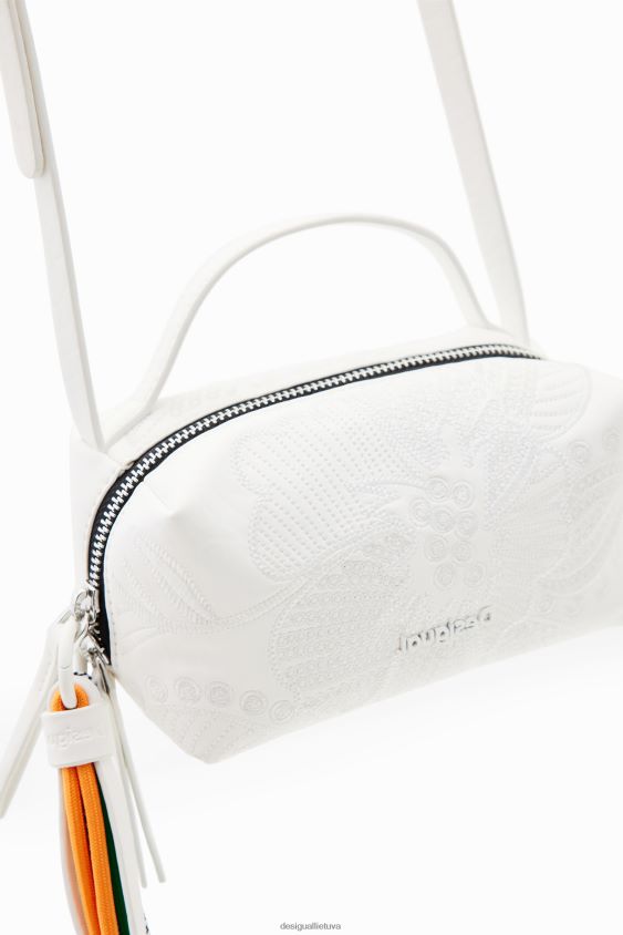 Desigual moterys mini krepšys su siuvinėtomis gėlėmis priedas S606BV1346