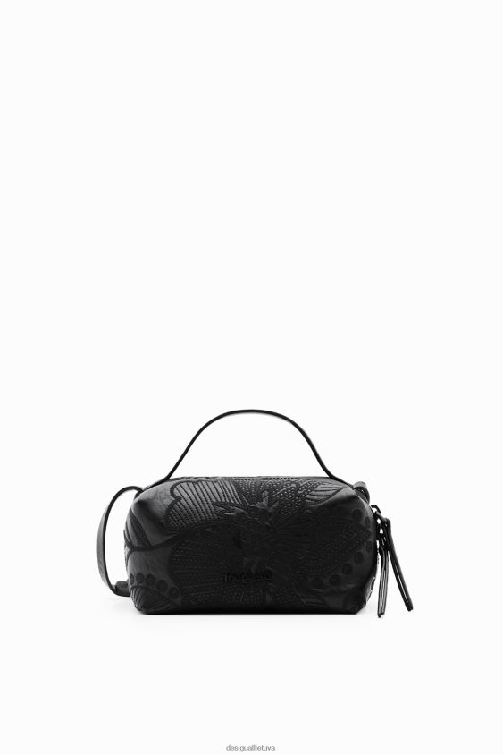 Desigual moterys mini krepšys su siuvinėtomis gėlėmis priedas S606BV1359