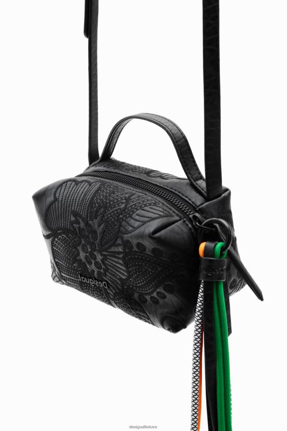 Desigual moterys mini krepšys su siuvinėtomis gėlėmis priedas S606BV1359