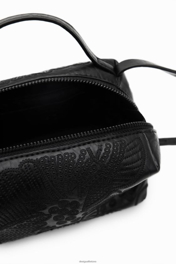 Desigual moterys mini krepšys su siuvinėtomis gėlėmis priedas S606BV1359