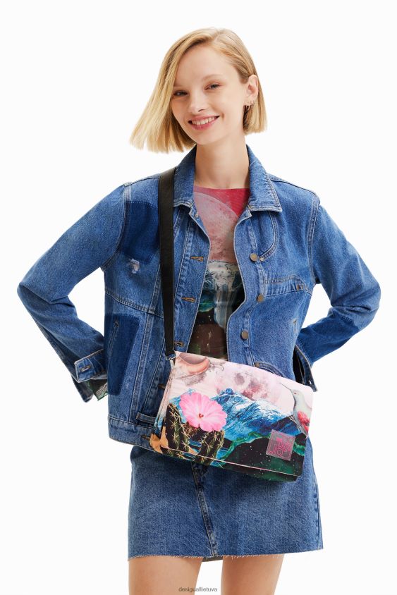 Desigual moterys vidutinio dydžio fantastinis kryžminis krepšys priedas S606BV444