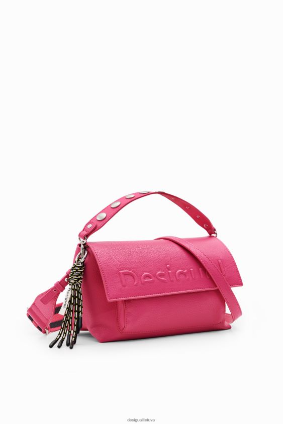 Desigual moterys vidutinio dydžio krepšys su puse logotipu priedas S606BV1190