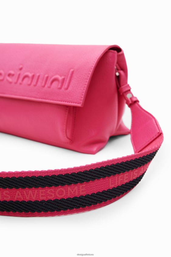 Desigual moterys vidutinio dydžio krepšys su puse logotipu priedas S606BV1190