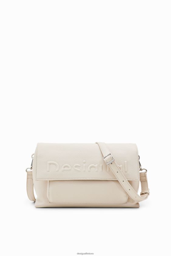 Desigual moterys vidutinio dydžio krepšys su puse logotipu priedas S606BV1257