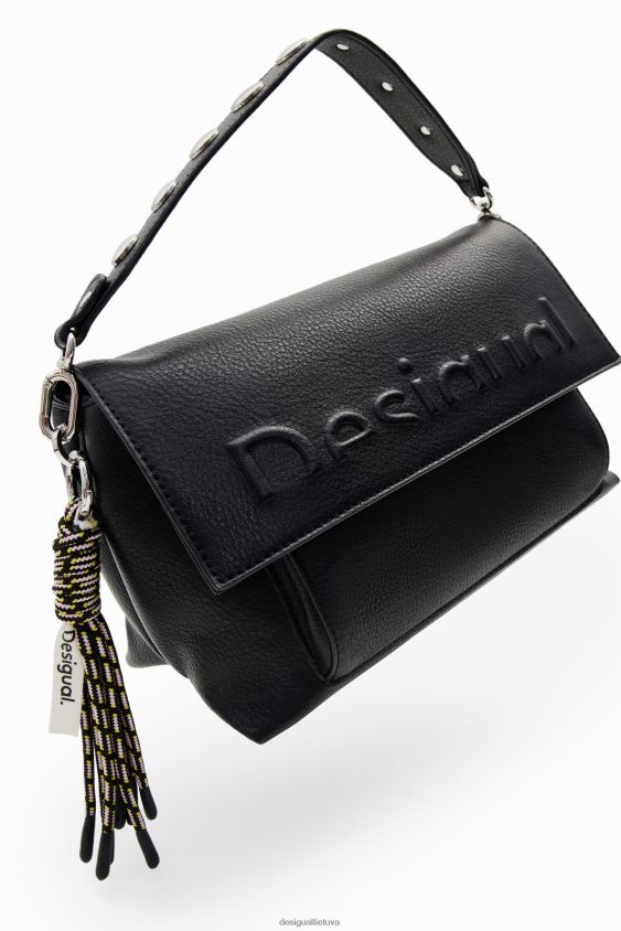 Desigual moterys vidutinio dydžio krepšys su puse logotipu priedas S606BV1276