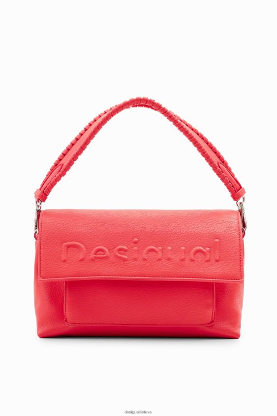 Desigual moterys vidutinio dydžio krepšys su puse logotipu priedas S606BV1333