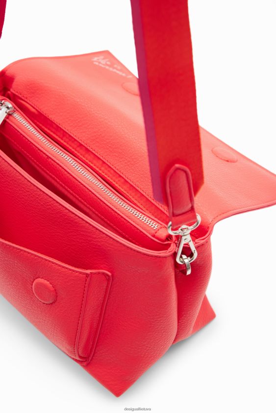 Desigual moterys vidutinio dydžio krepšys su puse logotipu priedas S606BV1333
