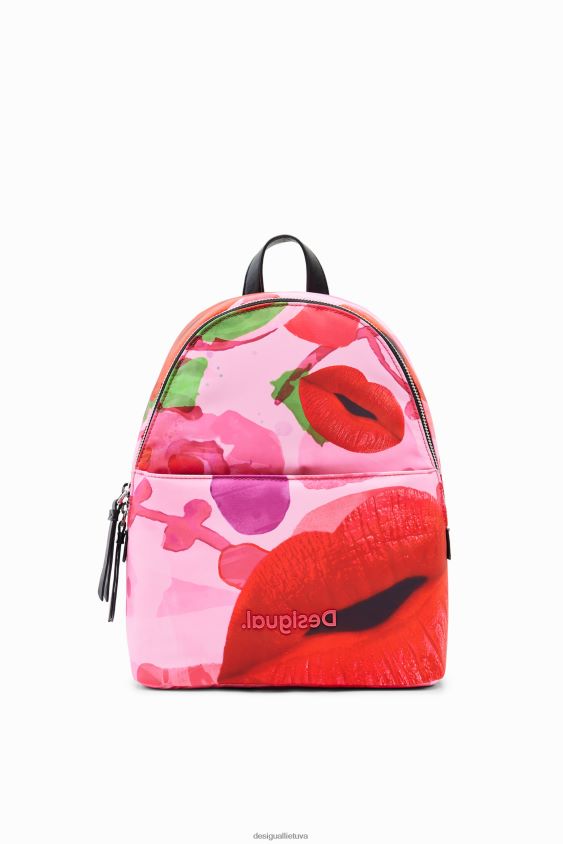 Desigual moterys m. christian Lacroix mažų lūpų kuprinė priedas S606BV697