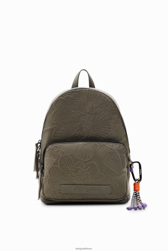 Desigual moterys maža gėlių siuvinėjimo kuprinė priedas S606BV1220