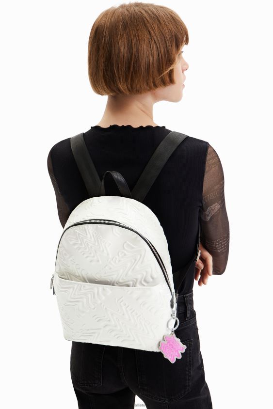 Desigual moterys maža vaivorykštės logotipo kuprinė priedas S606BV1354