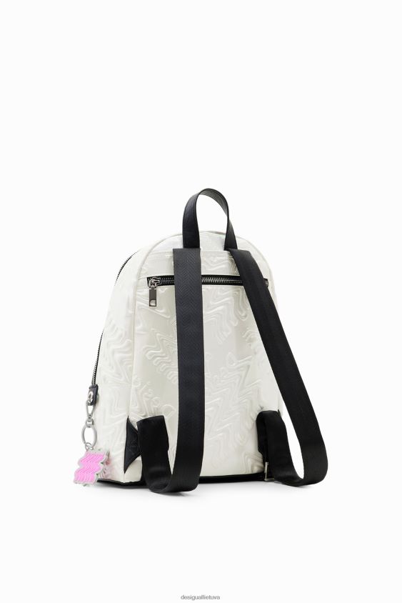 Desigual moterys maža vaivorykštės logotipo kuprinė priedas S606BV1354