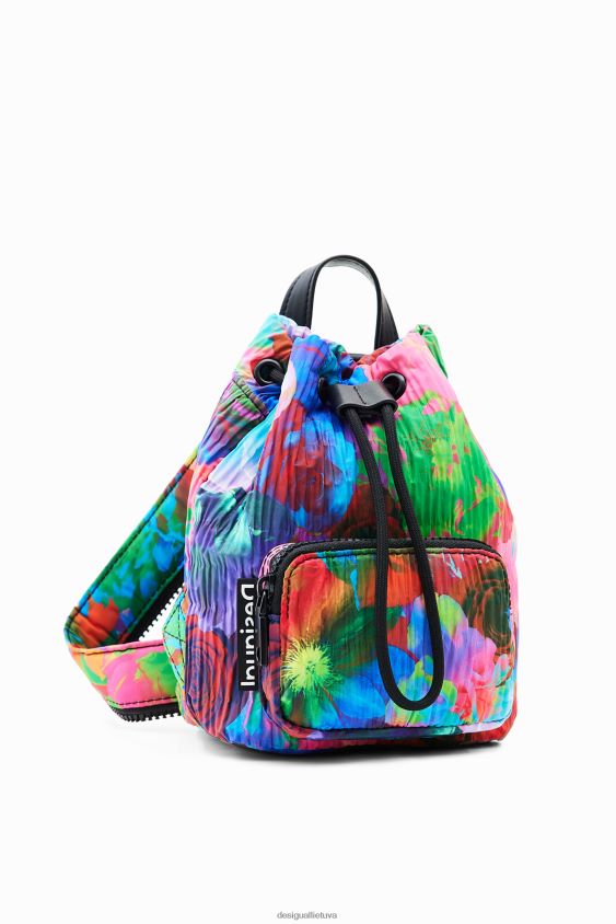 Desigual moterys mini kelių padėčių gėlių kuprinė priedas S606BV646