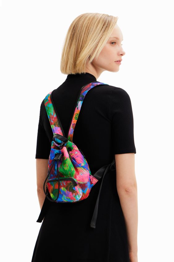 Desigual moterys mini kelių padėčių gėlių kuprinė priedas S606BV646