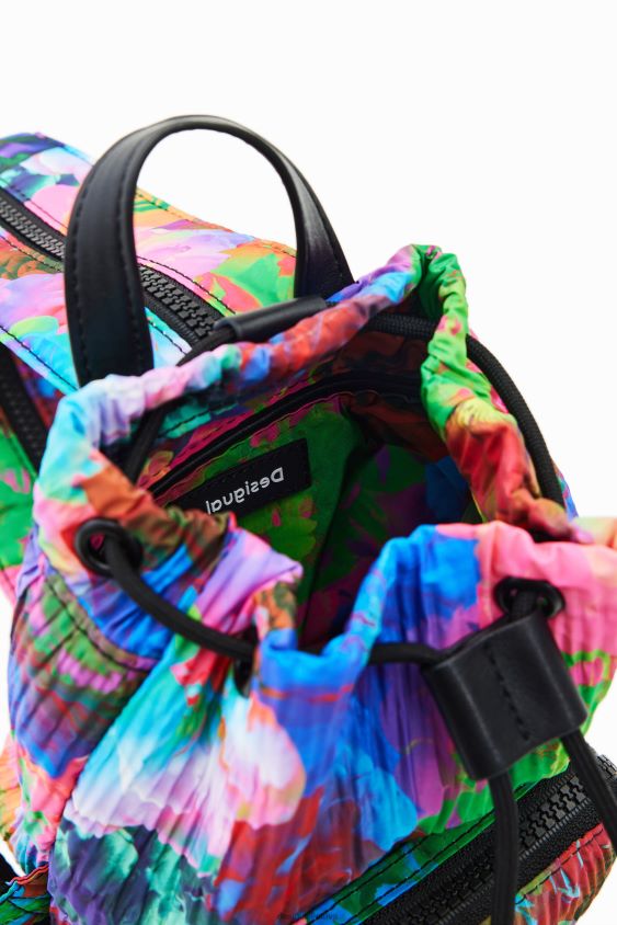 Desigual moterys mini kelių padėčių gėlių kuprinė priedas S606BV646