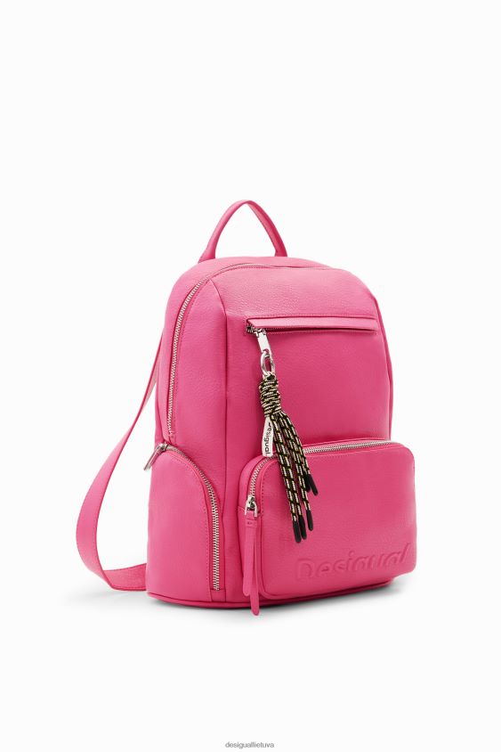 Desigual moterys vidutinio dydžio kuprinė su puse logotipu priedas S606BV1273