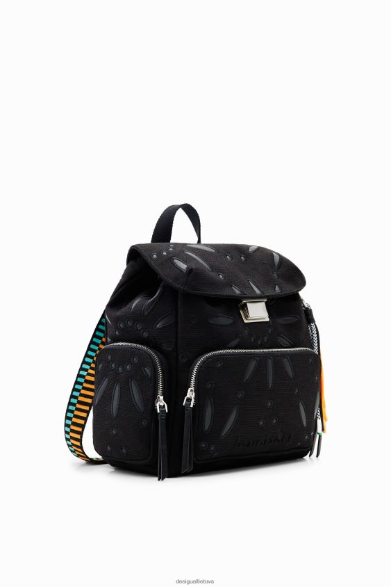 Desigual moterys vidutinio dydžio šveicariško siuvinėjimo kuprinė priedas S606BV1316