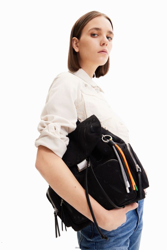 Desigual moterys vidutinio dydžio šveicariško siuvinėjimo kuprinė priedas S606BV1316