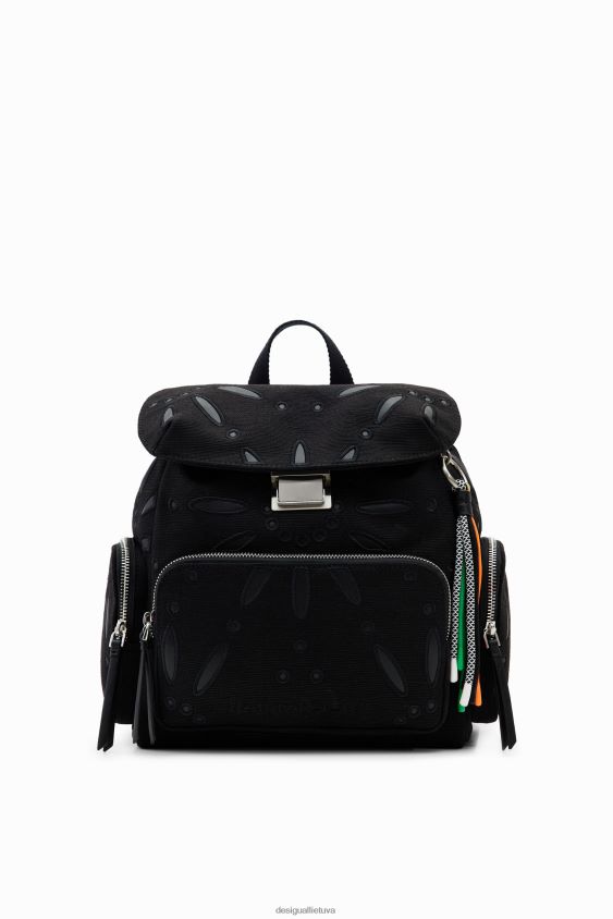 Desigual moterys vidutinio dydžio šveicariško siuvinėjimo kuprinė priedas S606BV1316