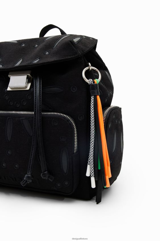 Desigual moterys vidutinio dydžio šveicariško siuvinėjimo kuprinė priedas S606BV1316