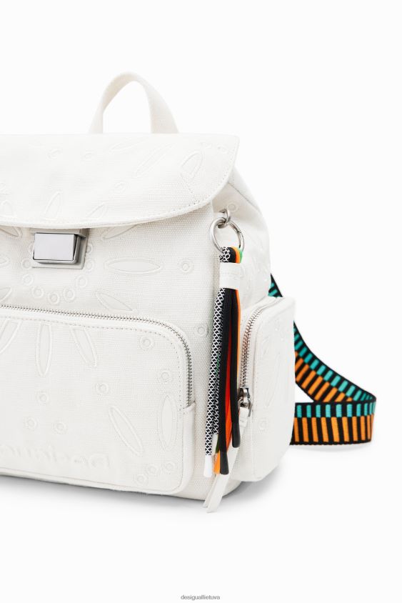 Desigual moterys vidutinio dydžio šveicariško siuvinėjimo kuprinė priedas S606BV589