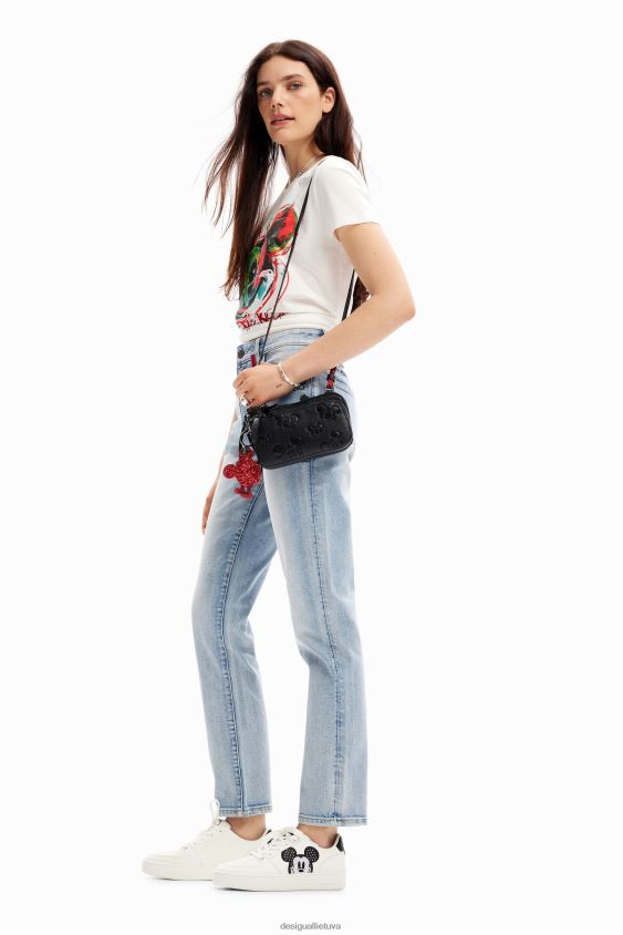 Desigual moterys „Mickey Mouse“ piniginės išmaniojo telefono maišelis priedas S606BV1251