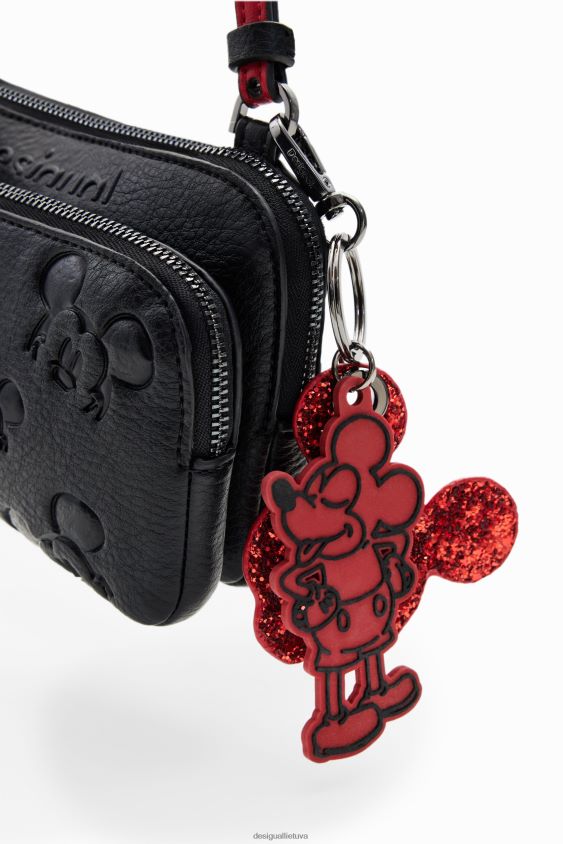 Desigual moterys „Mickey Mouse“ piniginės išmaniojo telefono maišelis priedas S606BV1251
