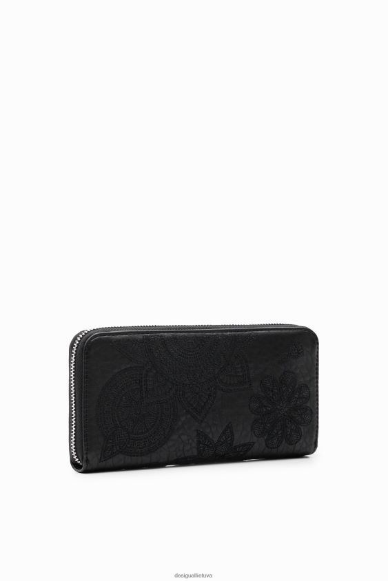 Desigual moterys didelė gėlių siuvinėjimo piniginė priedas S606BV1237