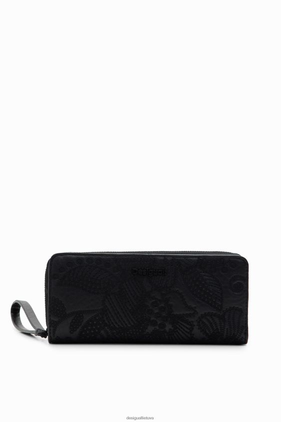 Desigual moterys didelė gėlių siuvinėjimo piniginė priedas S606BV1262