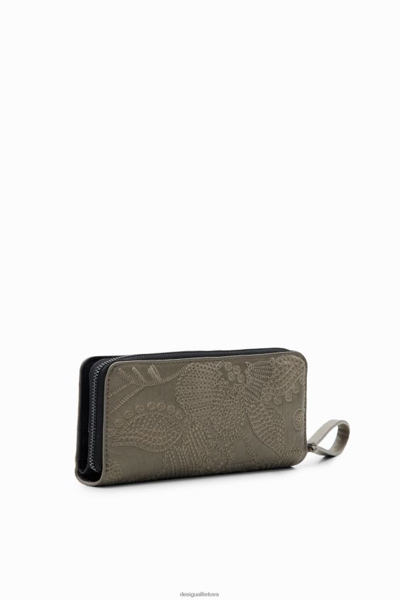 Desigual moterys didelė gėlių siuvinėjimo piniginė priedas S606BV1279