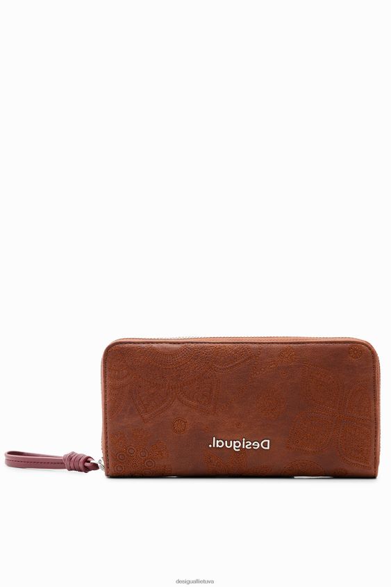 Desigual moterys didelė gėlių siuvinėjimo piniginė priedas S606BV1294