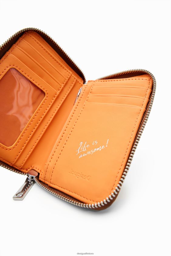 Desigual moterys maža piniginė su puse logotipo priedas S606BV1344