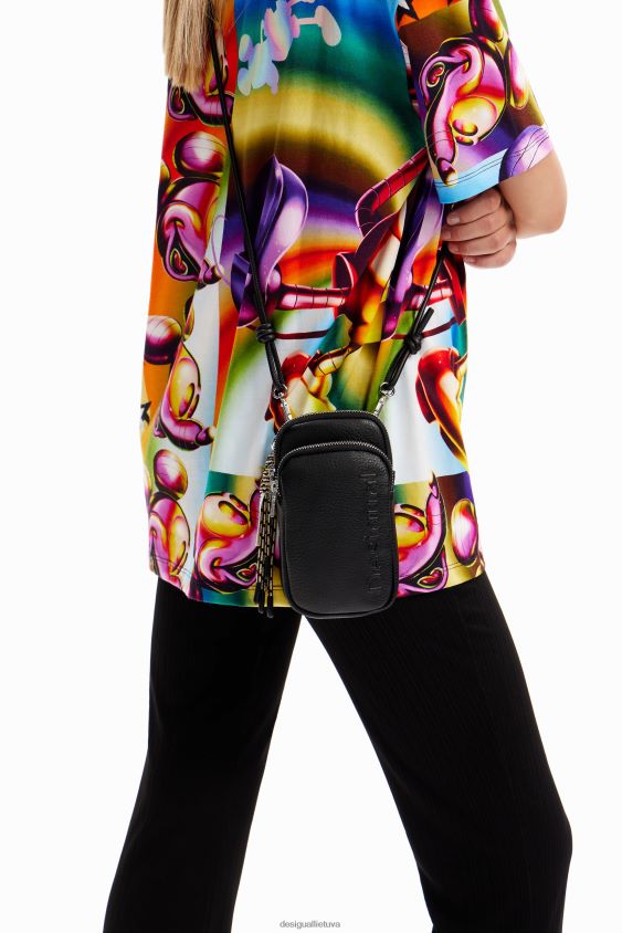 Desigual moterys odinio efekto piniginės išmaniojo telefono dėklas priedas S606BV1252