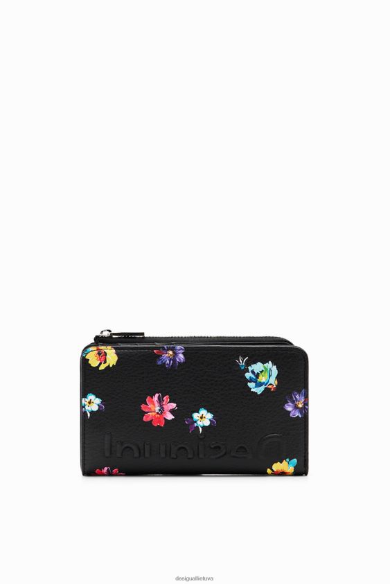 Desigual moterys vidutinio dydžio gėlių piniginė priedas S606BV1211
