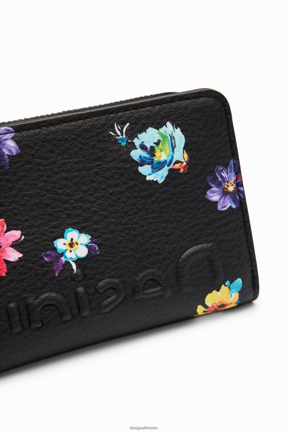 Desigual moterys vidutinio dydžio gėlių piniginė priedas S606BV1211