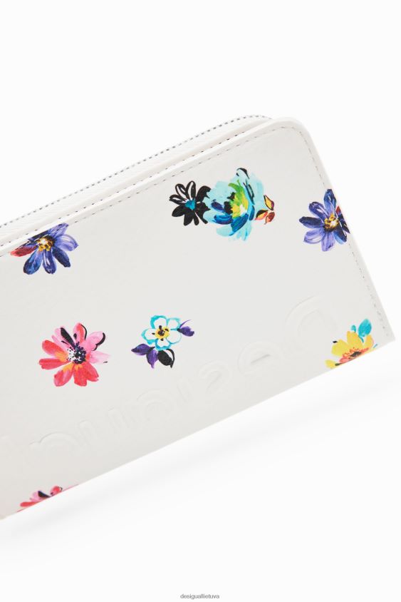 Desigual moterys vidutinio dydžio gėlių piniginė priedas S606BV1342
